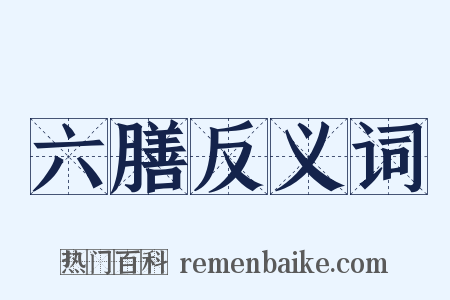 六膳反义词是什么意思的图片